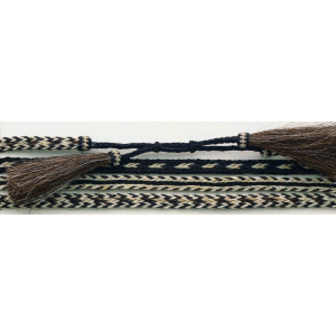 M&F Western 3 Strand Braided with Tassels Horsehair Hat Band
