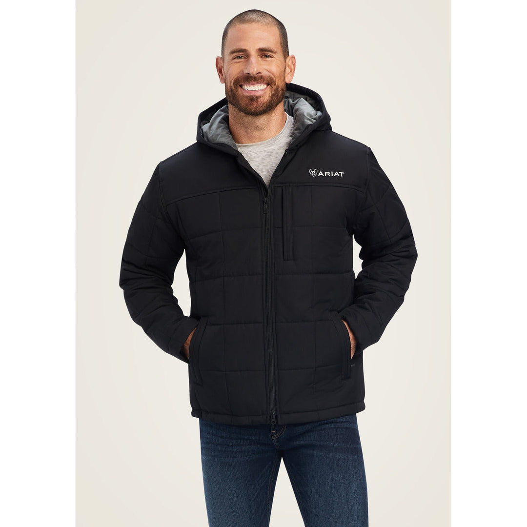 Ariat Men's Black Crius Hooded Insulated Jacket