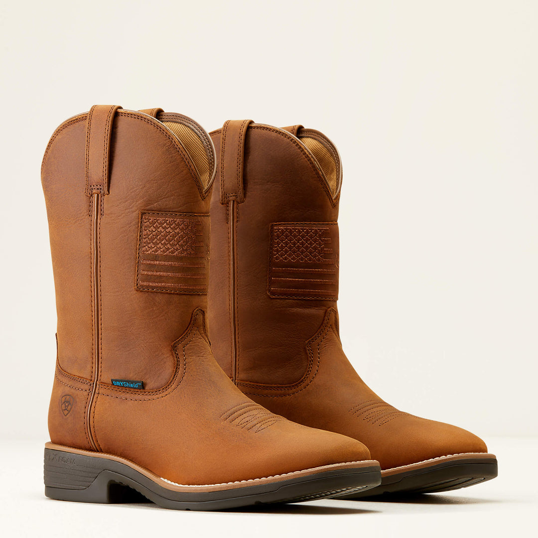 Ariat Men's Brown Ridgeback Country Waterproof Cowboy Boot