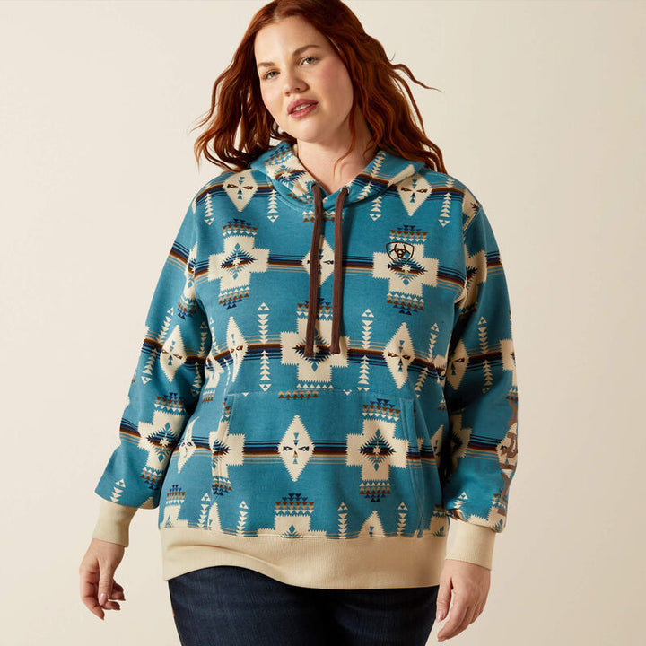 Ariat Women's Agave Southwest Print Logo 2.0 Hoodie