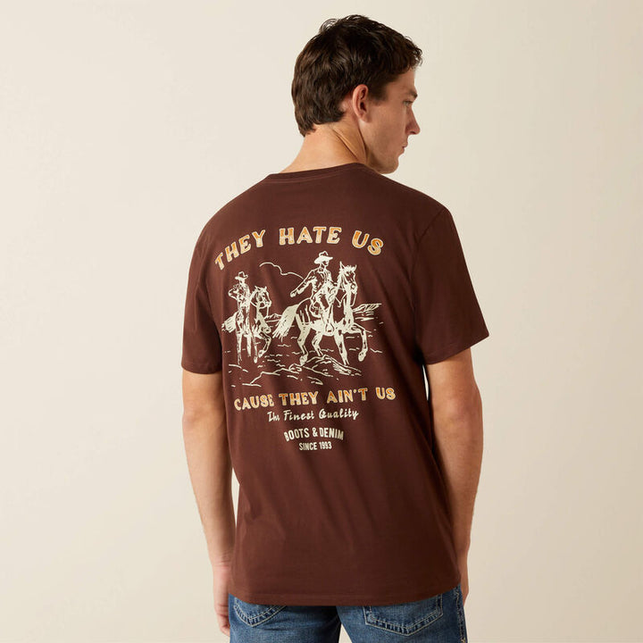 Ariat Men's Deep Mahogany Haters Club Tee