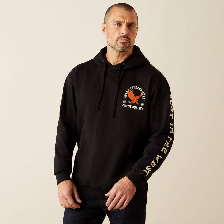Ariat Men's Black Eagle Large Hoodie