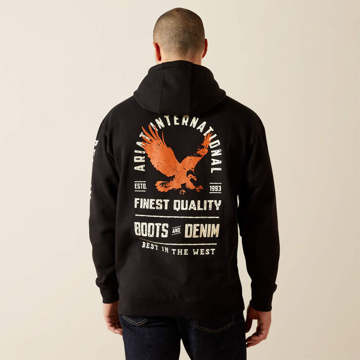 Ariat Men's Black Eagle Large Hoodie