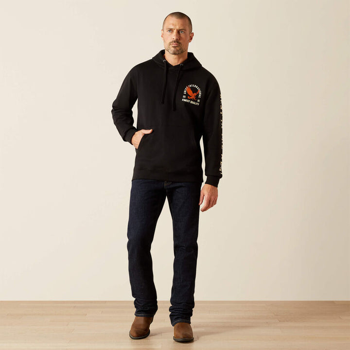 Ariat Men's Black Eagle Large Hoodie