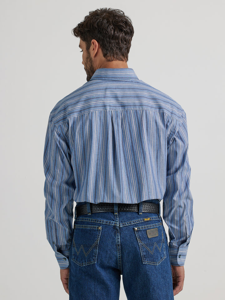 Wrangler Men's George Strait One Pocket Long Sleeve Shirt