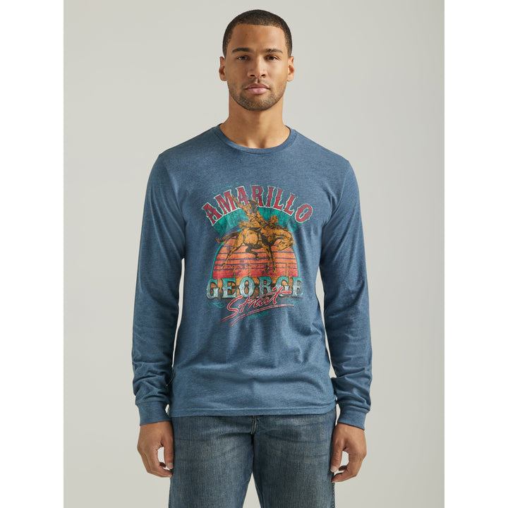 Wrangler Men's Long Sleeve George Strait Graphic Tee