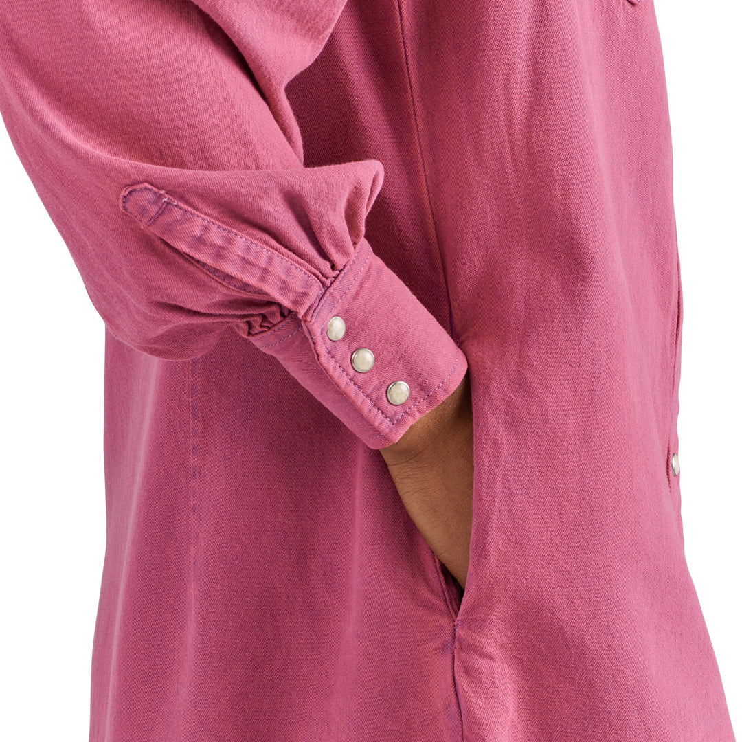 Wrangler Women's Barbie Dreamy Pink Western Shirt Dress