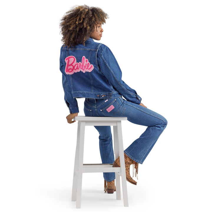 Wrangler Women's Barbie Zip Front Denim Jacket