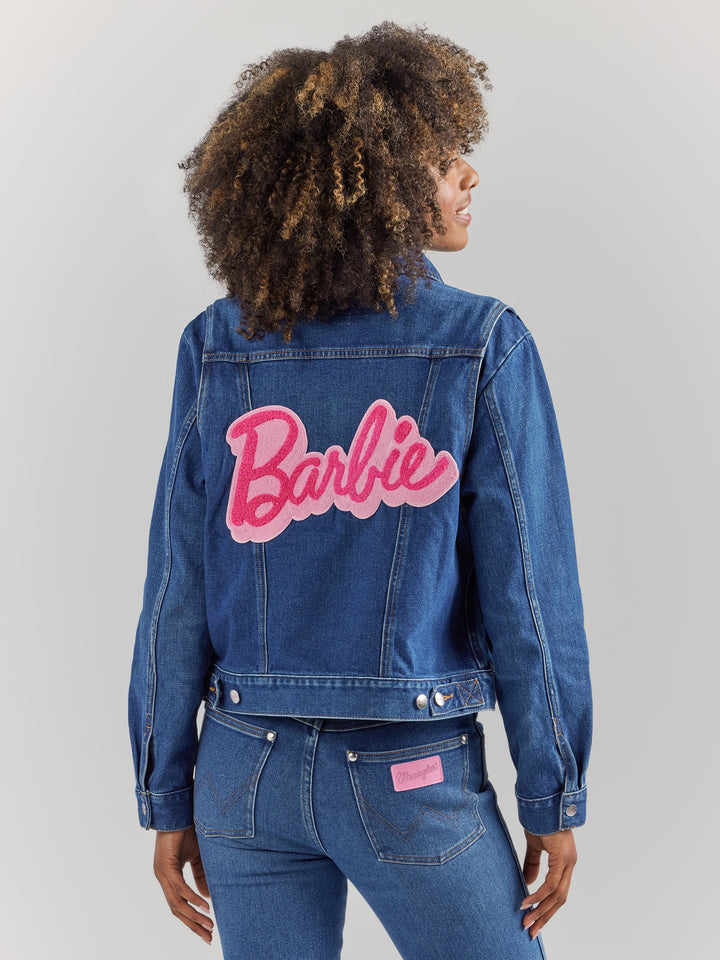 Wrangler Women's Barbie Zip Front Denim Jacket