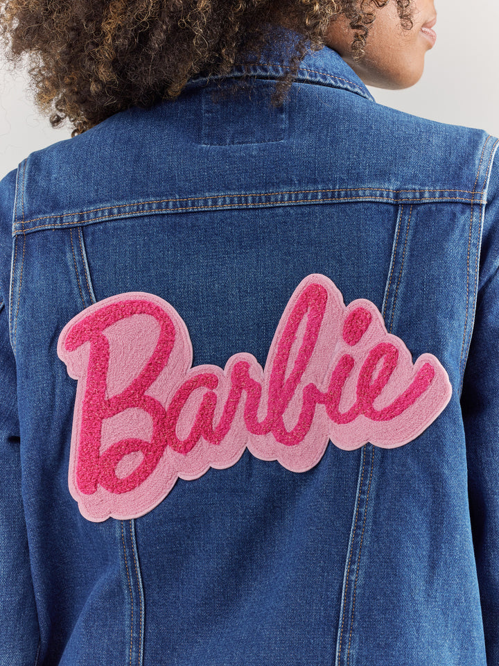 Wrangler Women's Barbie Zip Front Denim Jacket
