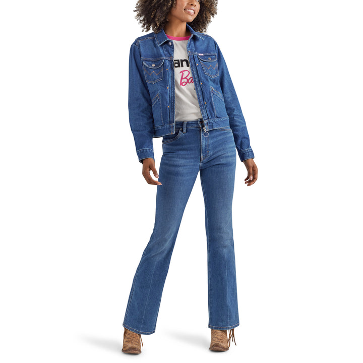 Wrangler Women's Barbie Zip Front Denim Jacket