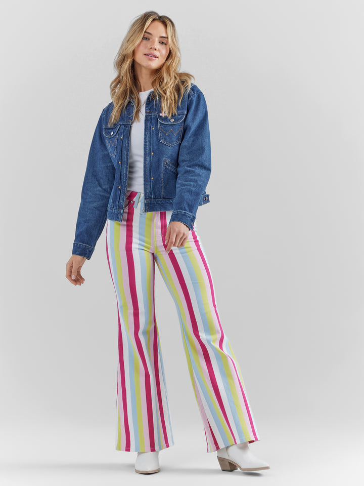 Wrangler Women's Barbie Zip Front Denim Jacket