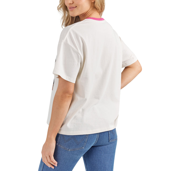 Wrangler Women's Barbie Desert Girlfriend Ringer Tee