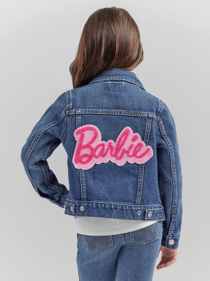 Wrangler Girl's Barbie Zip Front Denim Jacket