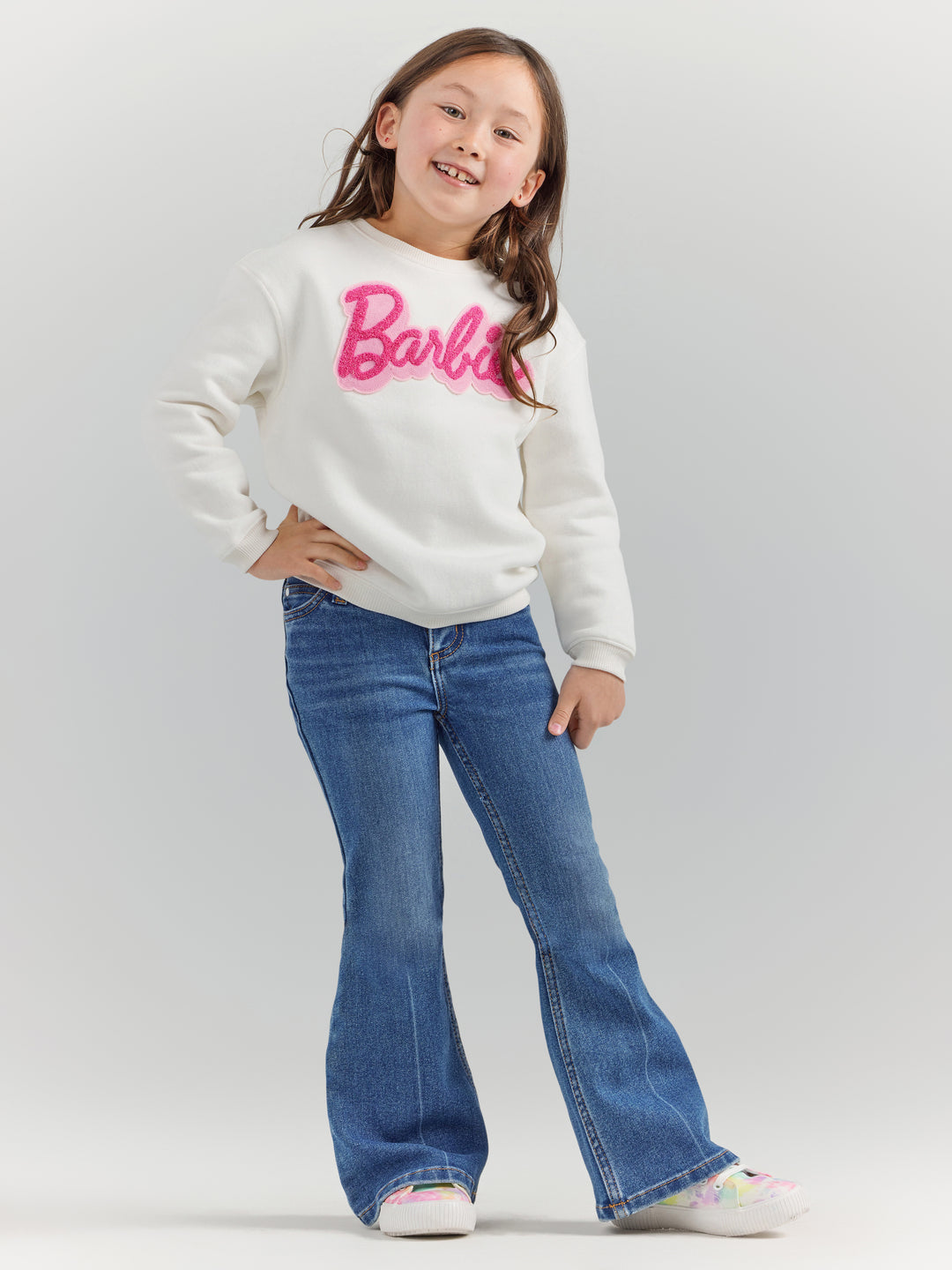 Wrangler Girl's Barbie Flare Jean