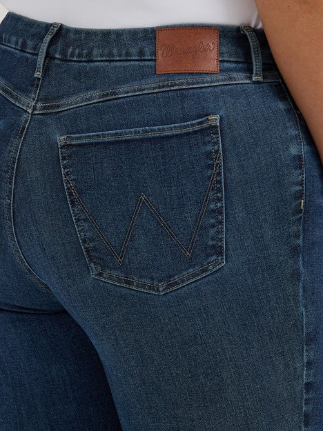 Wrangler Women's Bespoke Lacey High Rise Boot Cut Jean