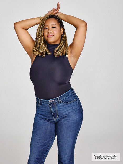 Wrangler Women's Bespoke Lacey High Rise Boot Cut Jean