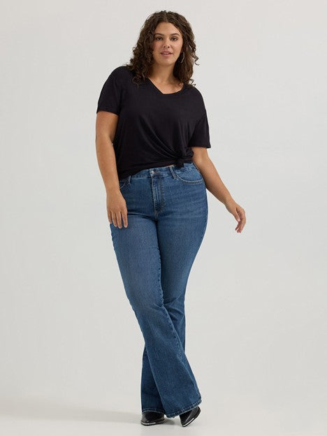 Wrangler Women's Bespoke Lily High Rise Flare Jean