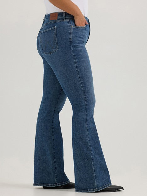 Wrangler Women's Bespoke Lily High Rise Flare Jean