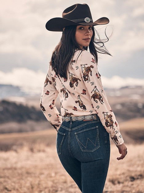 Wrangler Women's Bespoke Alexandria High Rise Trouser Jean