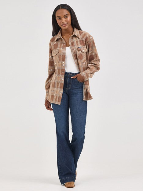 Wrangler Women's Bespoke Alexandria High Rise Trouser Jean