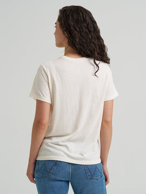 Wrangler Women's Whisper White Western Landscape Graphic Tee
