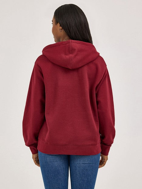 Wrangler Women's Cabernet Spirit of the West Graphic Hoodie