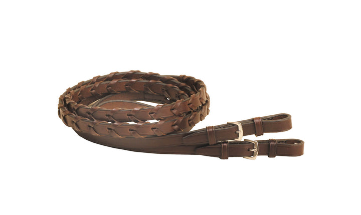 Tory Leather 60" Laced Reins with Stainless Steel Buckles