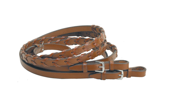 Tory Leather 60" Laced Reins with Stainless Steel Buckles