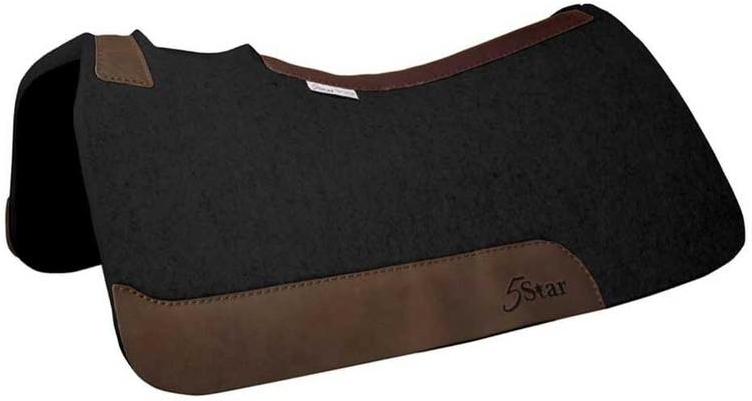 5 Star Western Contoured Black Full Skirt Pad-32" x 32"