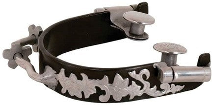 Floral Trim Antique Bumper Spur with Rowel