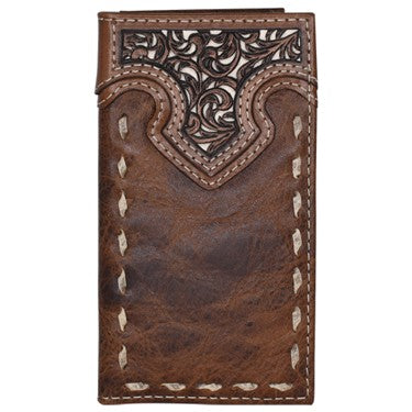 Justin Tooled Yoke with Buckstitch Junior Rodeo Wallet