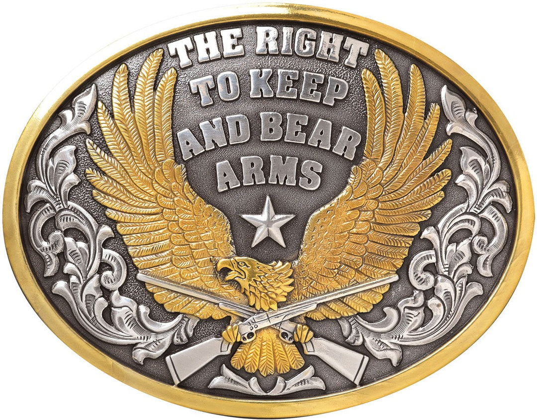 M&F Western Right To Bear Arms Belt Buckle