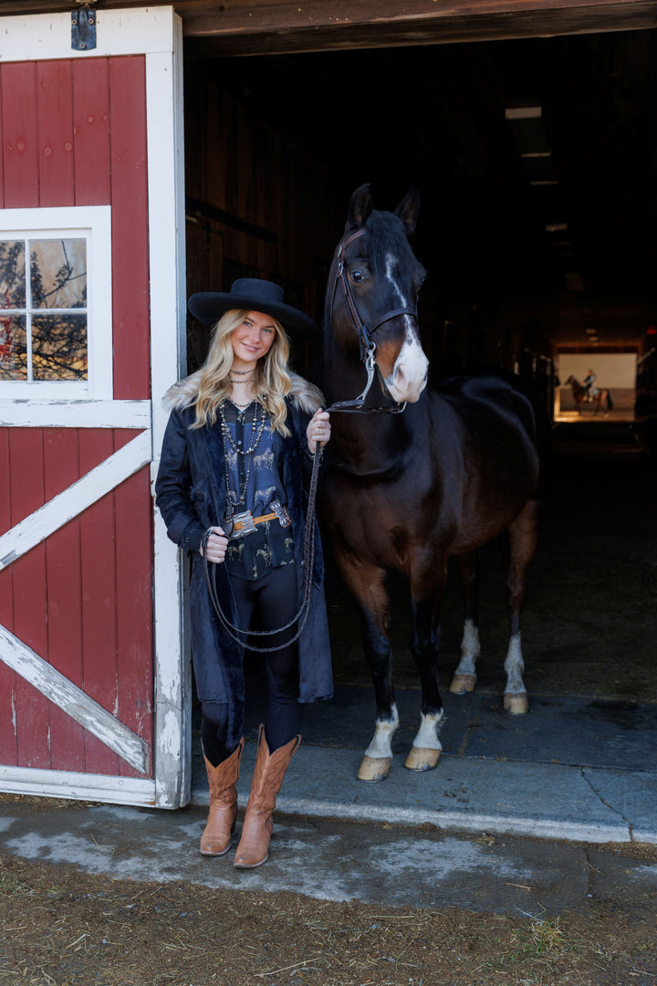 Tasha Polizzi Women's Black Chalet Coat