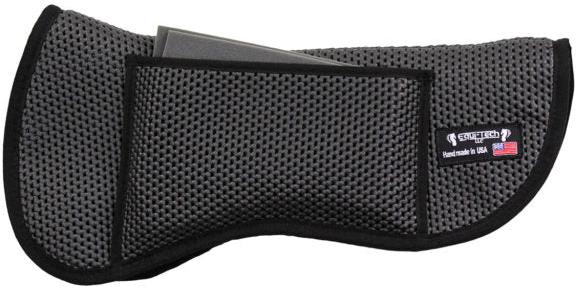 Equi-Tech Black Low Back Pad with Foam Inserts