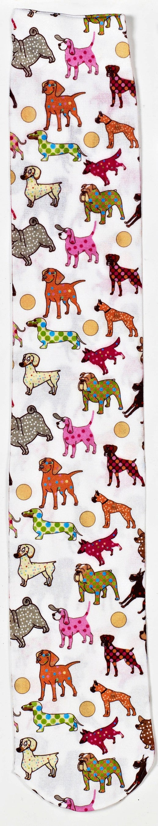 Ovation Ladies Zocks Boot Socks-Dog Show on White