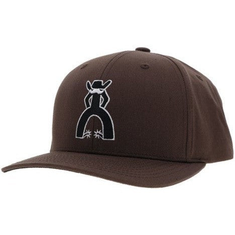 Hooey Brown with Black and White Logo Punchy Hat West 20 Saddle Co