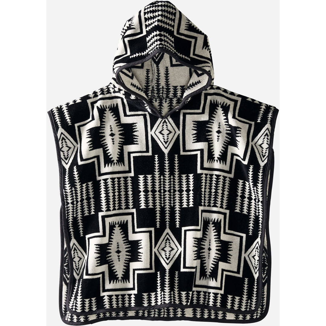 Pendleton Black Harding Hooded Towel