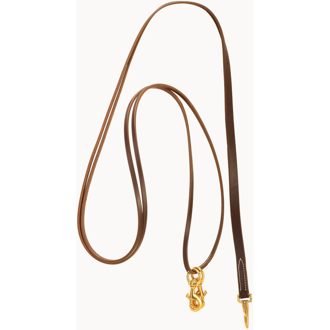 Tory Leather One Piece Draw Reins with Sliding Snaps