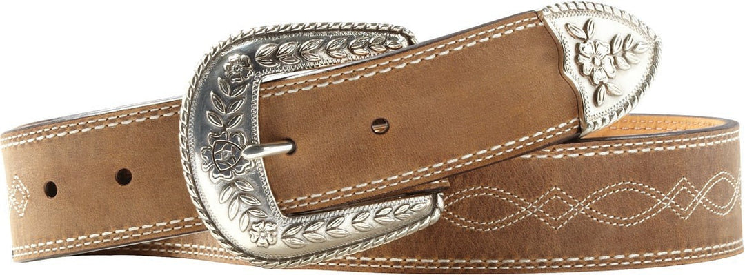 Ariat Women's Brown Fatbaby Leather Belt