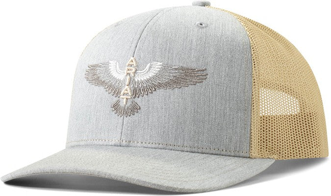 Ariat Eagle Logo Denim and Tan Hat