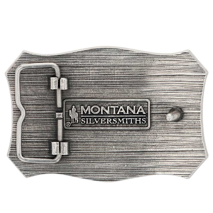 Montana Silversmiths Longhorn Crest Filigree Attitude Buckle