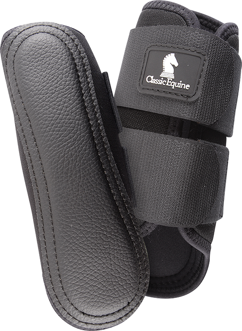 Classic Equine AirWave Classic Splint Boots-Black Front