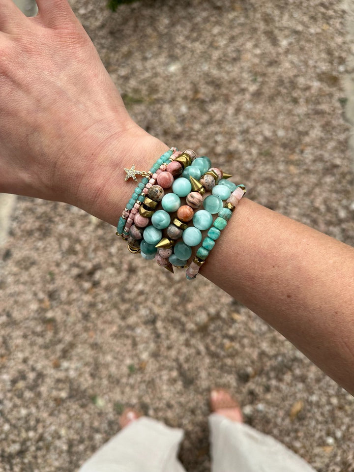 Rachel Nathan Amazonite and Peruvian Opal Narrow Bracelet