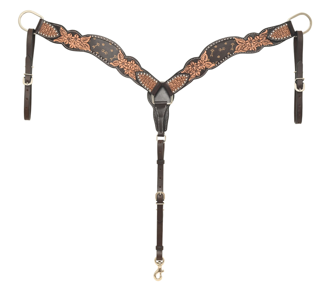 Rafter T Ranch Signature Tan Arrows Collection Breast Collar