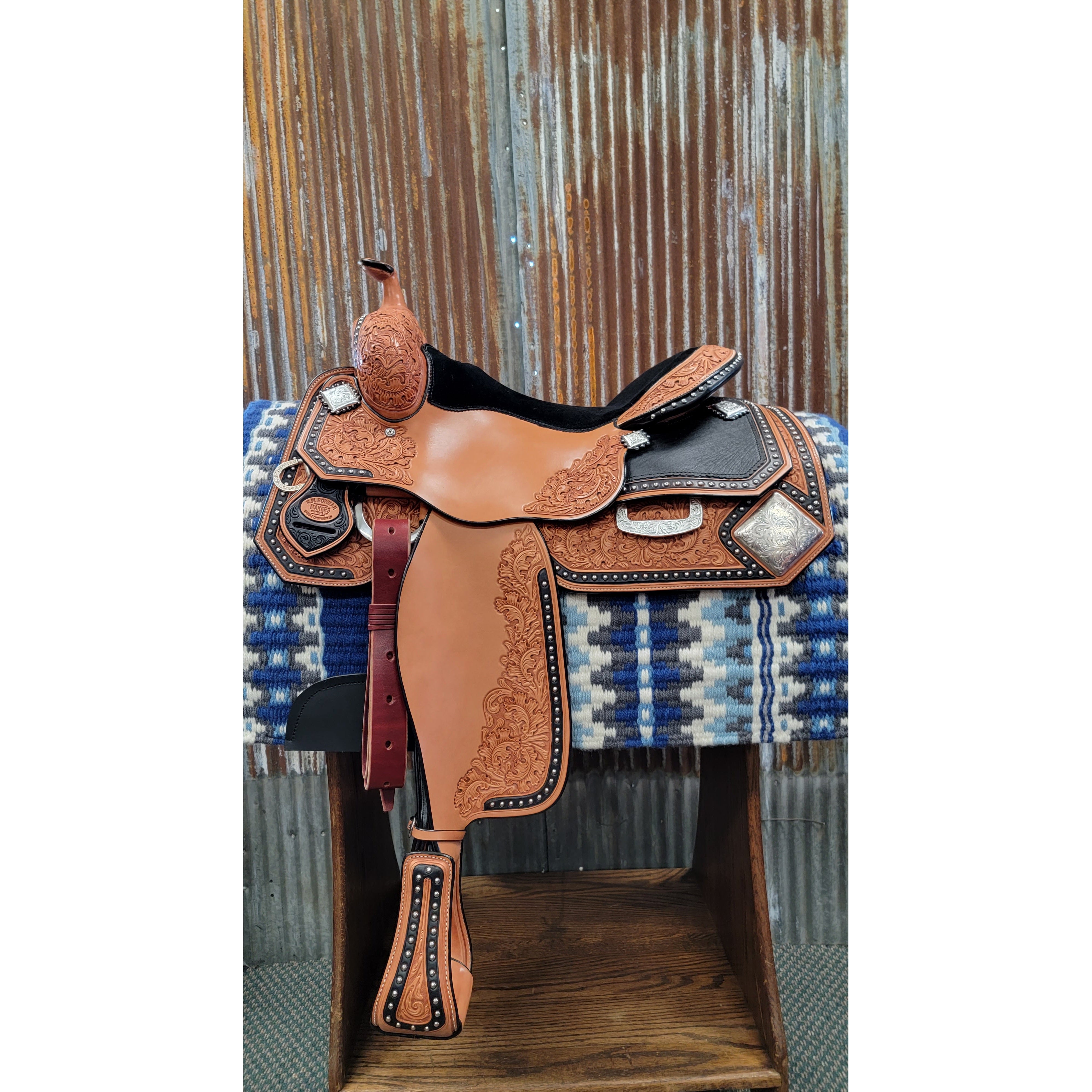Custom West 20 Reining Saddle by RW Bowman West 20 Saddle Co.