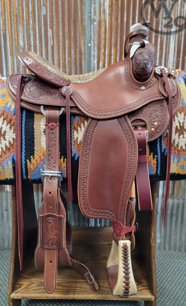 Custom West 20 Walnut Rancher By Rw Bowman Western Saddle