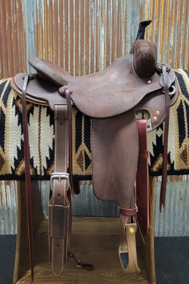 West 20 Custom Roughout Round Skirt Ranch Cutter by RW Bowman