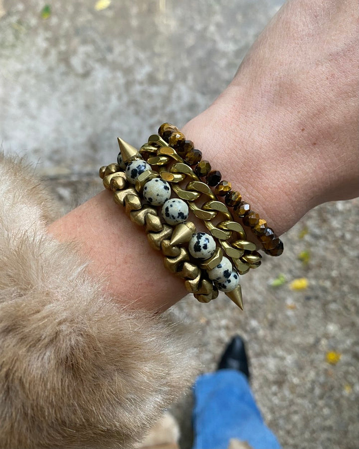 Rachel Nathan Brass Bones Spice Bracelet