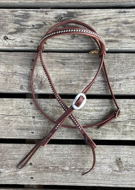 Cowperson Tack Dotted Cowboy Browband Headstall
